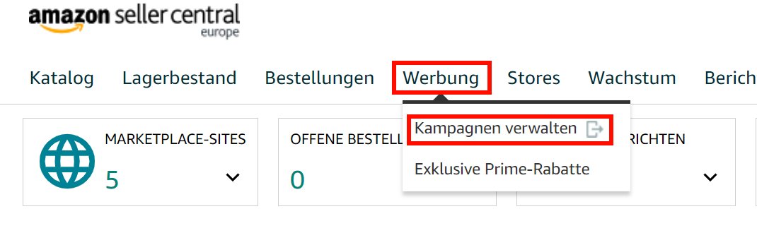 Buchwerbung auf Amazon_Seller Central